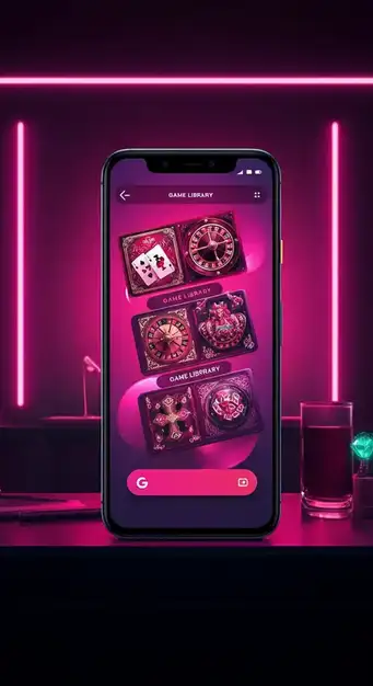 A vibrant screenshot of the Wild Fortune Casino games lobby, showcasing a diverse selection of slot machine thumbnails and live casino tables.