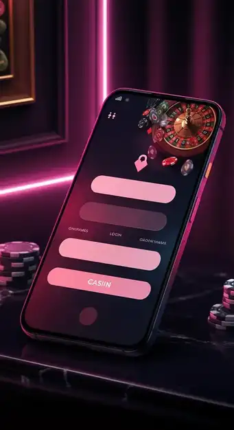 Secure login interface of Casino Wild Fortune with input fields for email and password, symbolizing quick and safe access to games.